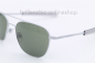 Preview: AMERICAN OPTICAL ORIGINAL PILOT OP132/OP232/OP3326 matte silver/green "NEW"