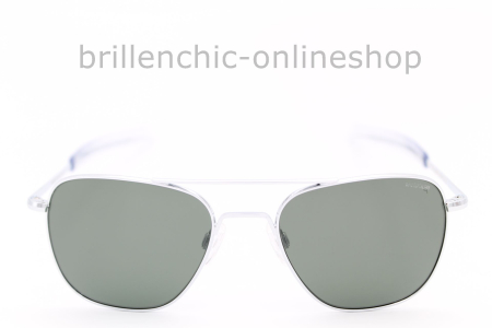 RANDOLPH AVIATOR AF079 bright chrome/ AGX green POLARIZED "NEU"