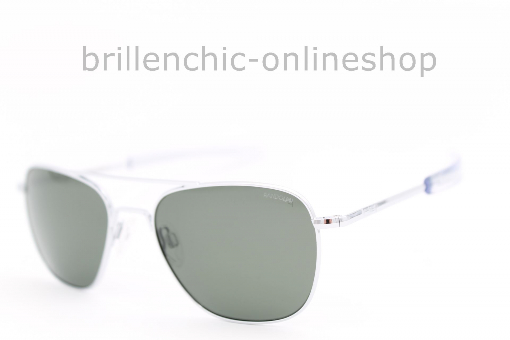 RANDOLPH AVIATOR AF079 bright chrome/ AGX green POLARIZED "NEU"