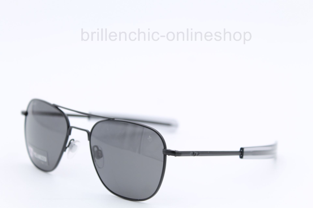 AMERICAN OPTICAL ORIGINAL PILOT OP205 matte black/grey polarisation "NEU"